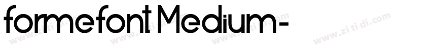 formefont Medium字体转换